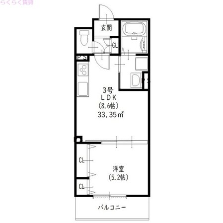 ラモーナ北条Ⅱの物件間取画像